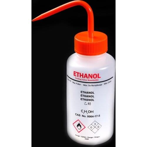 2pcs/lot Lab Ethyl Alcohol Elbow Plastic Squeeze Wash Bottle Lab Rinse Bottles Clean Safely