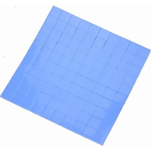 3000pcs 10 x 10 x 2mm Mini IC Chip GPU Blue Silicone Conductive Thermal Silicone Pad