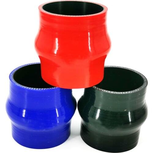 6 inch I.D 152 mm I.D.Silicone Hump Coupler Hose Black Reinforced Turbo Coupling