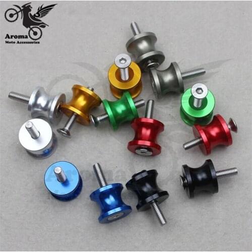 7 colors optional motorcycle Swingarm Spools Slider CNC aluminum unviersal motorbike Stand Screw 6mm 8mm 10mm moto Fairing Bolt