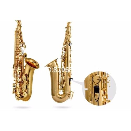 Alto Saxophone YAS-82Z Super Musical instrument High Quality Electrophoretic Gold Sax Mouthpiece Gift Free With Leather Boxs