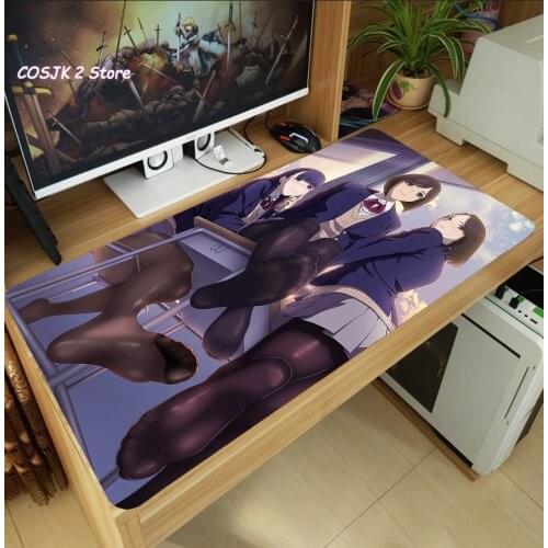 Anime MIRU TIGHTS Aikawa Ren Nakabeni Yua Moegi Homi Large Mouse Pad Laptop PC Gaming Computer Desk Keyboard Mat Thicken Playmat