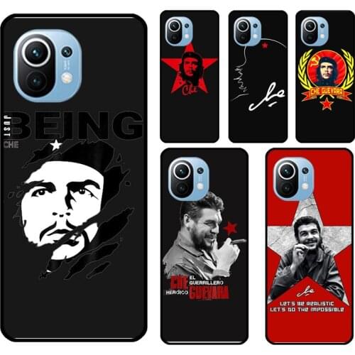 Che Guevara Smoking Cigar For POCO F3 F1 F2 M3 X3 Pro Case For Xiaomi Mi 11 Lite Ultra 9 10 9T 10T Pro A3 Back Cover