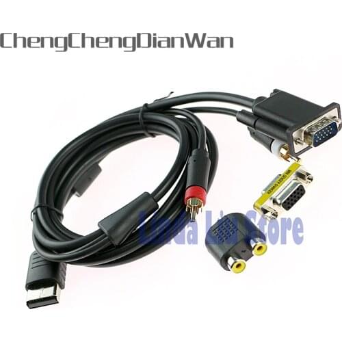ChengChengDianWan High Definition Audio Video Cord PAL NTSC VGA box Cable VGA cable for SEGA Dreamcast DC 5pcs/lot