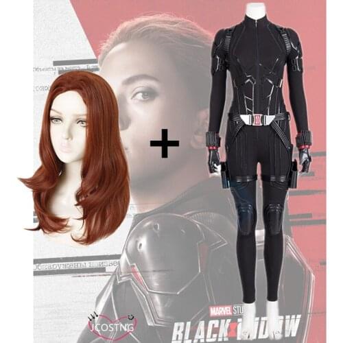 Black Cosplay Widow Costume Halloween Women Costumes Natasha Romanoff Costume Jumpsuit and Shoes Halloween Costumes American