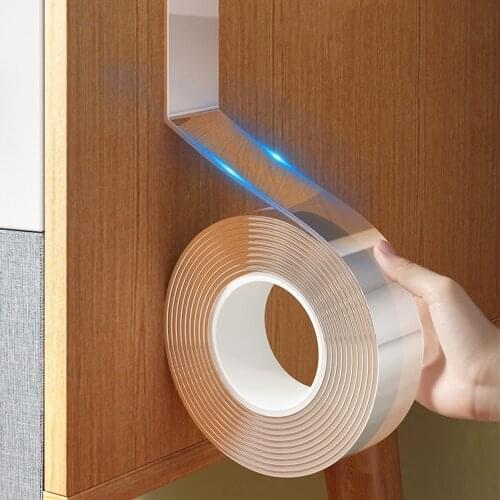 5M Nano Double Tape Cleanable Reusable Waterproof Adhesive Strong Transparent Side Wall Tape No Trace Kitchen Bathroom Universal