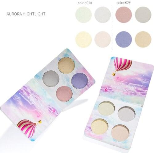 Chameleon Highlighter Palette Makeup Powder Glow Set Luminador Maquiagem Shimmer Shining Face Brighten Highlighter