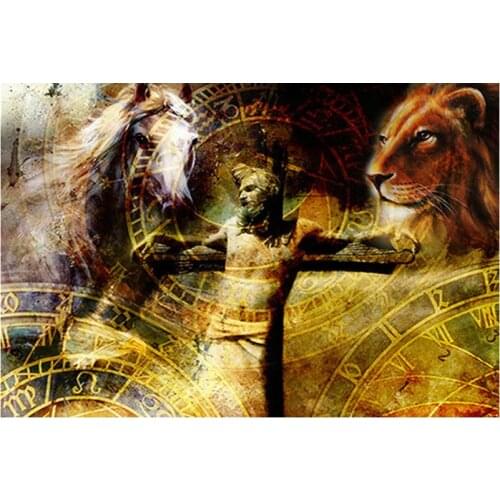 Full Diamond Embroidery Fantasy horse, tiger Diy Diamond Painting Cross Stitch Sets Unfinished Decorative 5D Square Needlework