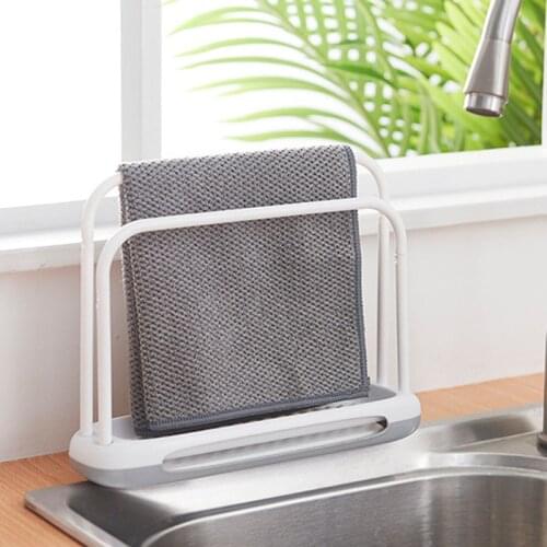 Multi-function Adjustable Towel Rack Napkin Cloth Rack Space Saving Upright Portable Storage Rack Home Kitchen Organizer