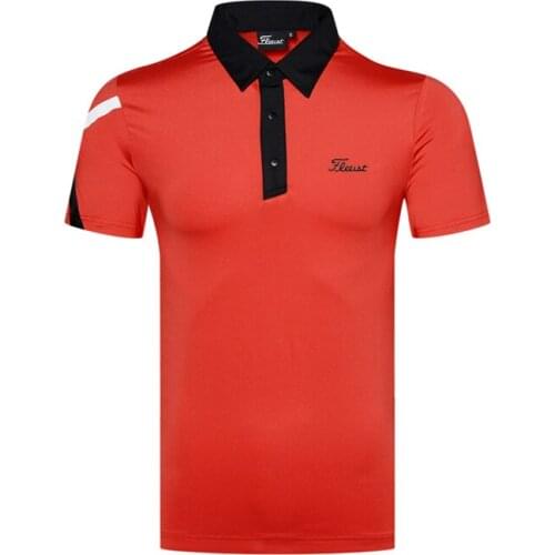 Golf Wear Quick Drying Summer Quick Drying Breathable Sweat Wicking Mens Golf Clothing Outdoor Sports Ball Clothing Casual Top