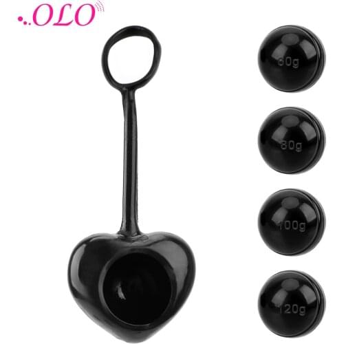 OLO Penis Weight Strength Training Balls Penis Dumbbell Cock Ring Sex Toy for Men Lasting Enhance Male Glans Penis Exercise