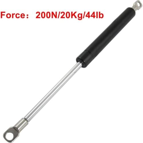 20Kg 200N 44lbs Force Gas Strut Shock Spring Lift Support Rod M8 Hole Diameter 185/290/300/330//400/415/440/450/530mm Lenght