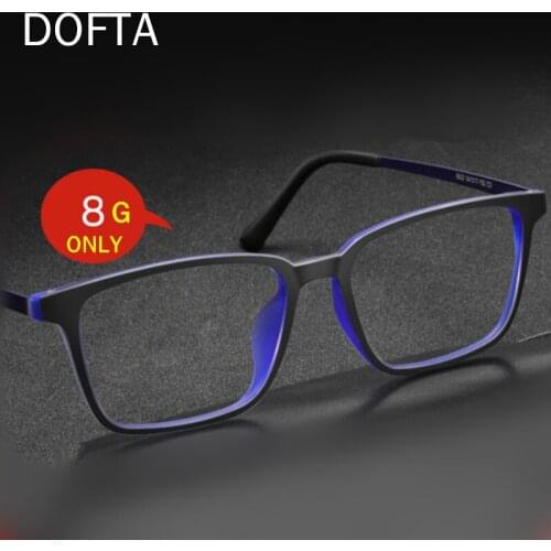 DOFTA Pure Titanium Glasses Frame Men Square Eyewear Women TR 90 Optical Prescription Eyeglasses Frames Gafa 5502B