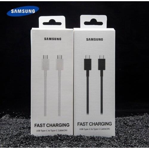 Original for Samsung USB type c to usb c cable for Note 10 pro USB 3.1 fast charge double line C for A8S A9S A6S A80 A90