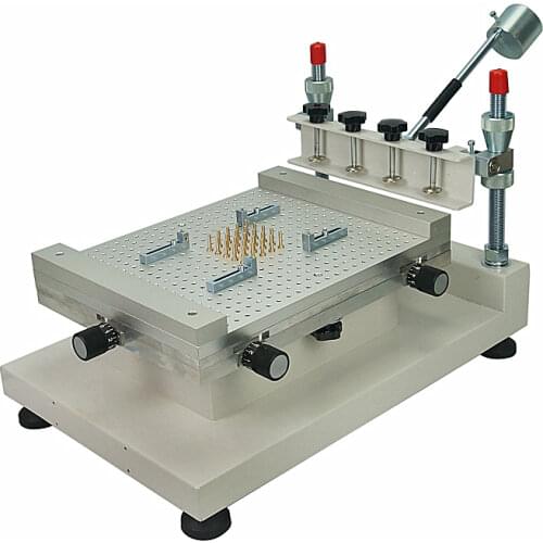Solder paste printer manual high precision silkscreen printer red glue printing machine