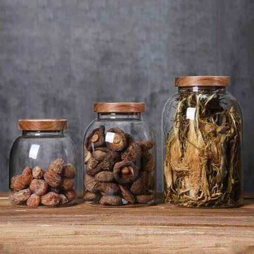 Food Container Jar Spices Glass Transparent Container Glass Jars With Lids Cookie Organizer Storage Tank Kitchen Storage Tank