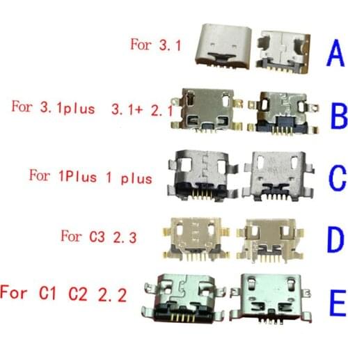 50Pcs Usb Charger Micro Charging Doct Port Connector For Nokia 1 Plus 1Plus 3.1 3.1Plus C1 C2 2.2 3.1+ 2.1 C3 2.3 TA-1080 Plug