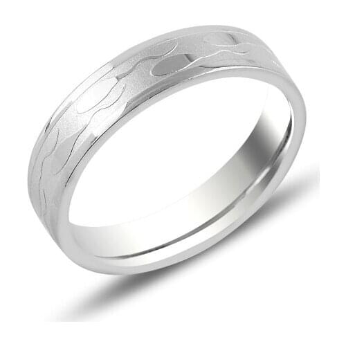 Silver 925 Sterling Steel Ring
