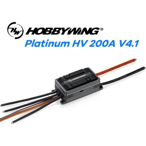 Hobbywing Platinum HV 200A V4.1 6-14S Lipo SBEC / OPTO Brushless ESC For RC Drone Quadrocopter Helicopter