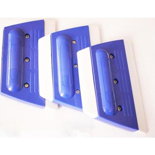 Blue & White Rubber Squeegee Block Double Side Trapezoid ABS 12.5*7.5*8.5cm Film Stickers Decals Vinyl Advertising Scraper 2A21