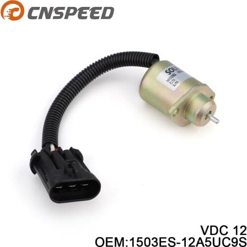 12V Fuel Stop Solenoid 1503ES-12A5UC9S SA-4561-T for Kubota V1505 R90 Thermo King Yanmar Engine
