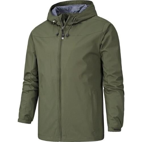Outdoor waterproof and windproof mens thin section spring and autumn coat