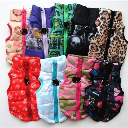 Windproof Pet Dog Puppy Vest cold weathe Jacket Chihuahua Clothing Warm Winter Dog Clothes Coat For Small Medium Large Dogs