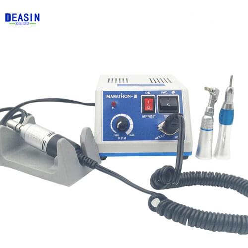 High quality E type Dental Lab Marathon Electric Micro Motor with Contra Angle Straight Handpiece micromotor