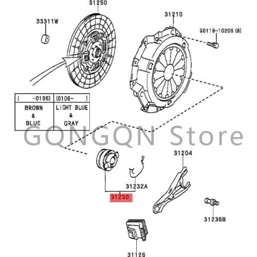 CAR clutch release bearing assembly 1995- 2016 Toy ot aQUICK DEL I/URB AN S UP DYN A QUI CK DEL IVE RY 200 COA STE R
