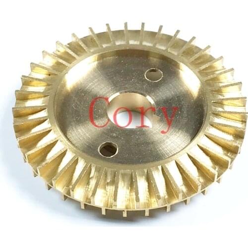 1PCS Water Pump Impeller Double Side 60 x 12mm Brass Backward Curved Vanes 12mm