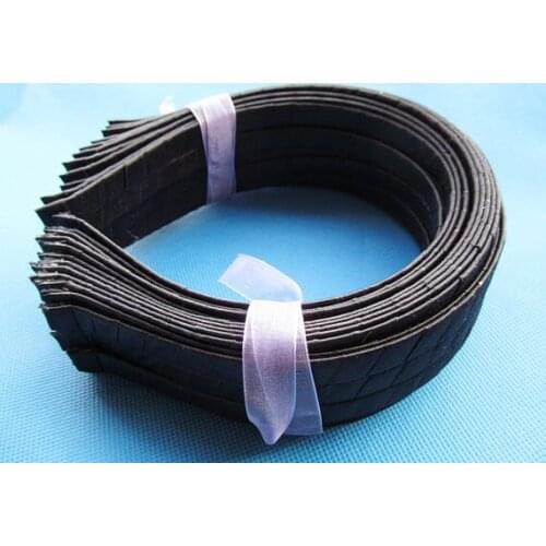 10pcs 7mm Wide Black Ribbon Wrapped Headband/Hairband Charm Finding,Hair Accessory,DIY Accessory Jewellry Making