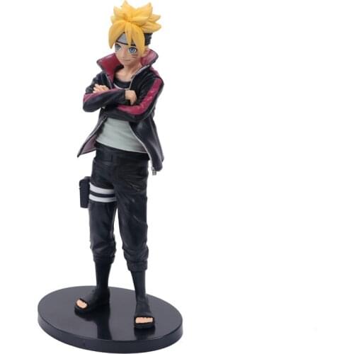 25CMAnime Na Uzumaki Boruto PVC Action Figurine Model with Black Base Na Uzumaki Na Son Uzumaki Borut Toy Figure