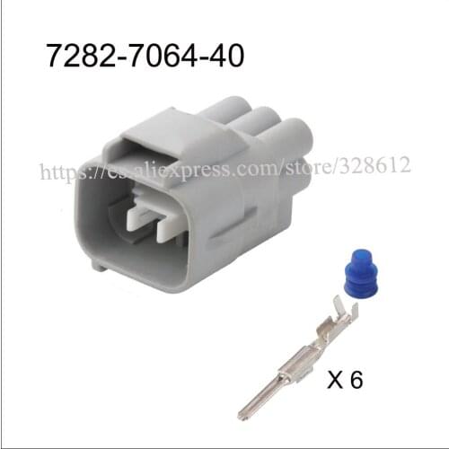 7283-7064-40/7282-7064-40 car wire male connector Harnes cable 6 pin automotive plug Waterproof sheath Include terminal seal