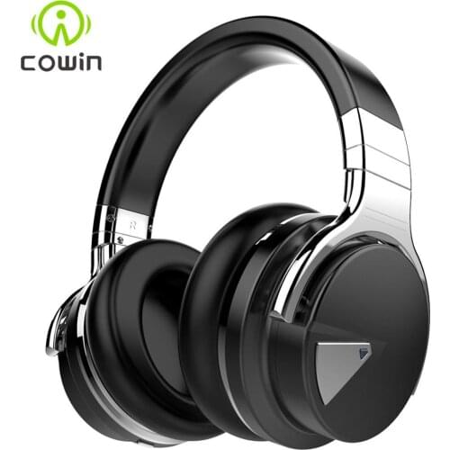 Cowin E7[Upgraded] ANC Bluetooth Headphones Active Noise Cancelling Wireless Headset Hifi Deep Bass Earphones with Microphone
