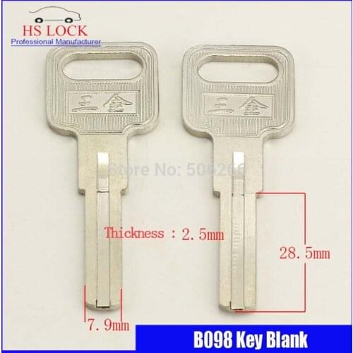 Hengfeng shuangjian door key blank Civil key blank suit for Vertical key cutting machine keys embryo B098