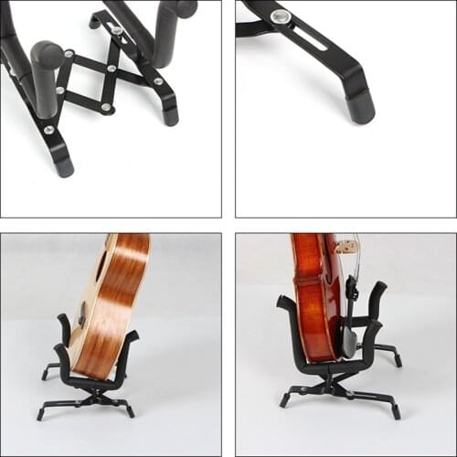Black Stretching Instrument Support Bracket Stand for Guitar Bass Violin Ukulele