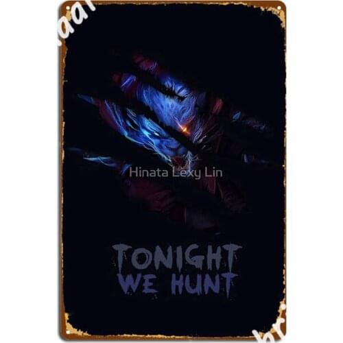 Tonight We Hunt Rengar Metal Signs Cinema Kitchen Kitchen Classic Plaques Metal Posters