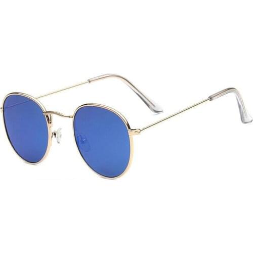 New Mens Classic small Round Sunglasses steampunk Women Vintage Retro Mirror John Lennon Sun Glass Oculos de sol Masculino