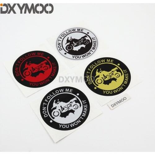 Car Styling Decal GS Adventure Do Not Follow Me You Won't Make It Auto Oil Tank Motorcycle Bike Sticker