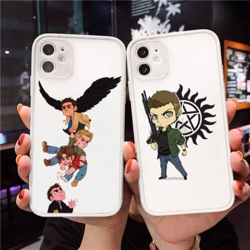 Supernatural Jared Padalecki Phone Case For iPhone 12 11 Mini Pro XR XS Max 7 8 Plus X Matte transparent White Cover