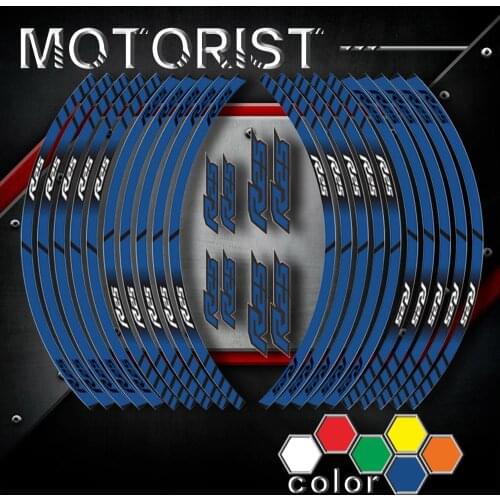 Motorcycle Stickers inner wheel reflective decoration rim stripes decals For YAMAHA r25 a kit of 10 stripes sticker