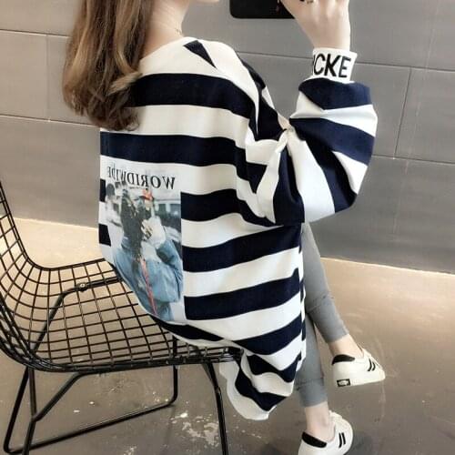 Womens 2020 new autumn ladies autumn and winter loose sweater coat coat tide long