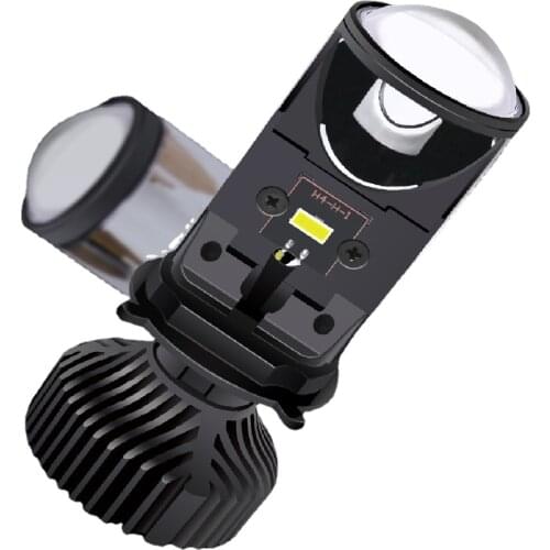 H4 9003 LED Headlight Small Lens Y6D Car Mini Double Lamp Canbus Bulbs Highlight Beads No Error 8000LM 12-32V 120W A Pair 2PCS