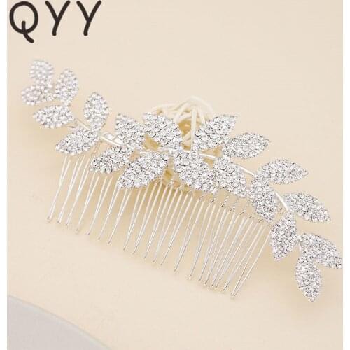 2019 Rhinestones for Hair Comb Bridal Fashion Jewelry Wedding Hair Combs Hair Accessories Clips Bridal Headpiece Women Wedding