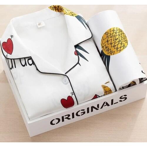 2021 Korean Purple Grid Girls Pajamas Set Cute Winter Long Sleeve Leisure Sleepwear For Women Loose Nightwear Homewear Suit