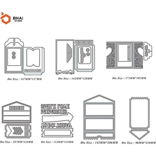 2021Hand Account Envelope Greeting Card Metal Cutting Dies Stencil Scrapbooking DIY Album Stamp Paper Card Embossing Decor Craft