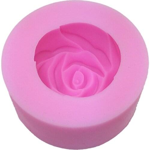 27RC Rose Ball Shape DIY Rose Flower Silicone Mold Aromatherapy Candle Molds Candy Chocolate Cake Decorating Tool