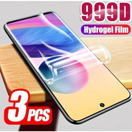 3pcs Hydrogel Protective Soft Film For Xiaomi Redmi Note 10 5G Xiomi Redme Note10 Nota 10 4G Screen Protector Not Tempered Glass