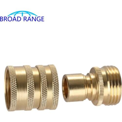 High Pressure Washer Spary Water Gun Adaptor Brass Quick Connector 3/4 Outlet Joint Car Cleaning Machine Accessory