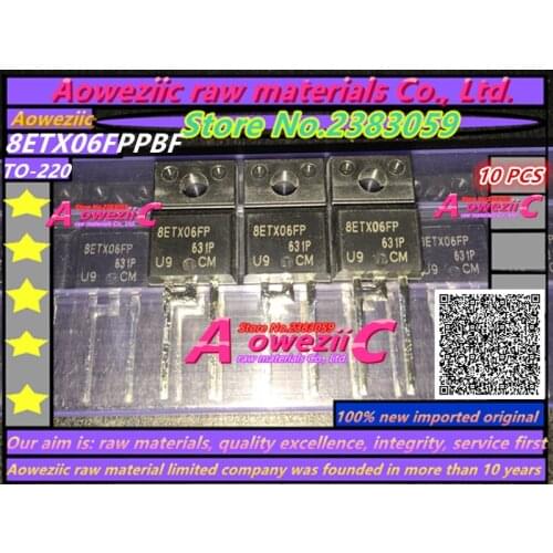 Aoweziic 100% new imported original 8ETX06FPPBF 8ETX06FP TO220FP Schottky diode 600V 8A